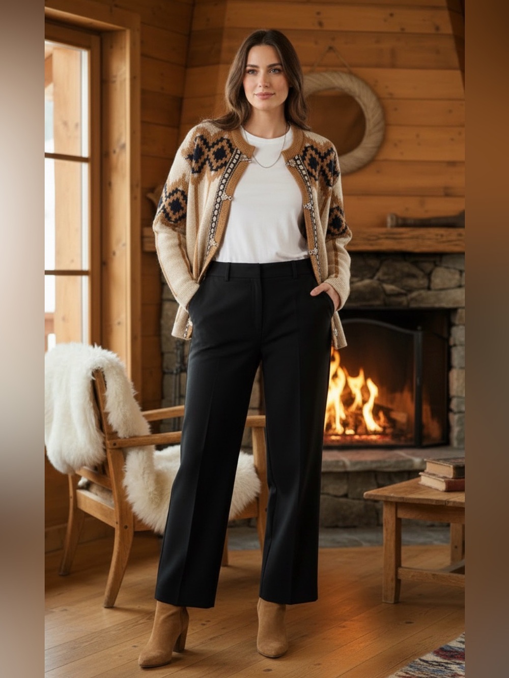 (#155) Vintage NESJAR Norwegian Wool Cardigan